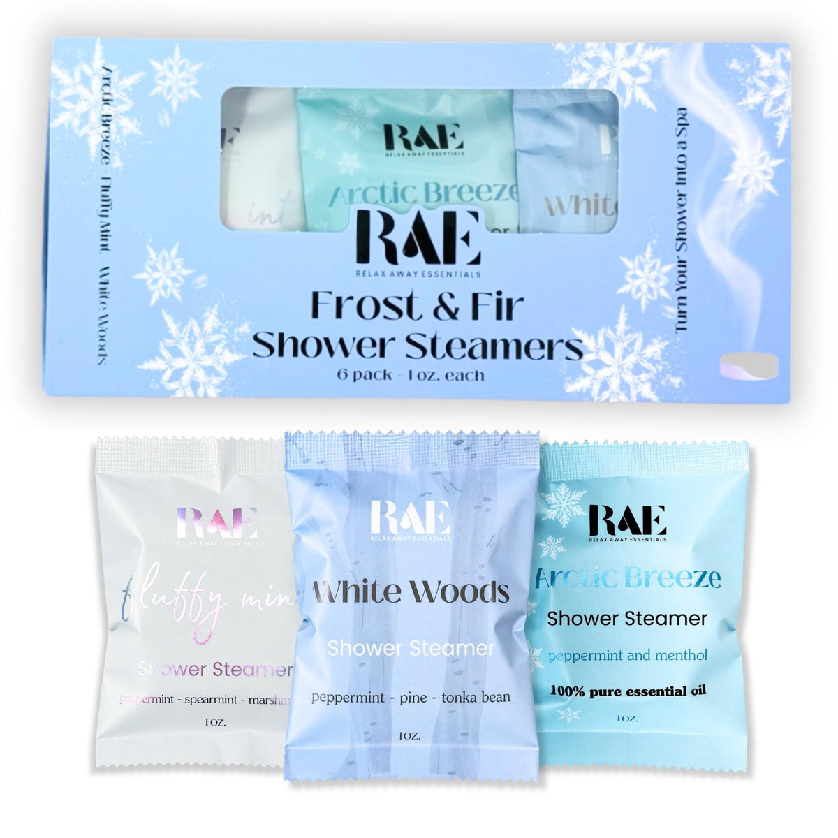 Frost & Fir Shower Steamers 6-Pack by Little Holly